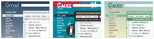 Spice up your inbox with a theme.